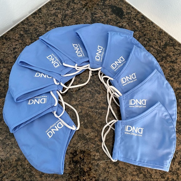 10 Pcs Daisy DND Reusable Cloth Adult Face Masks Blue - Picture 2 of 8